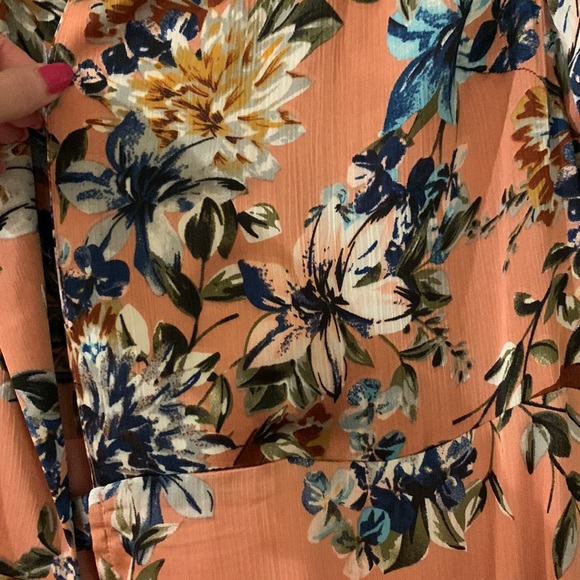 FRNCH Paris floral wrap dress - medium euc - Picture 8 of 8